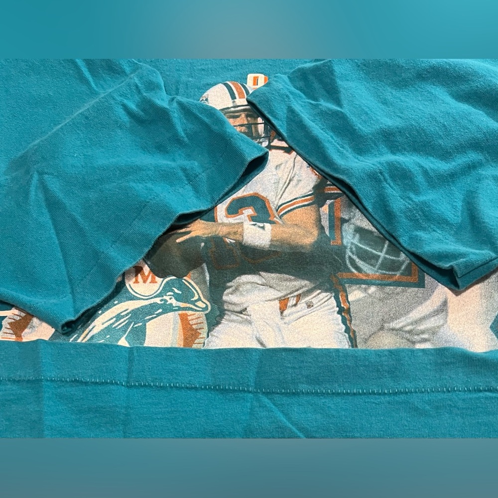 Vintage 1996 Dan Marino Miami Dolphins Single Stitch T Shirt Men’s 2XL USA - Picture 14 of 16